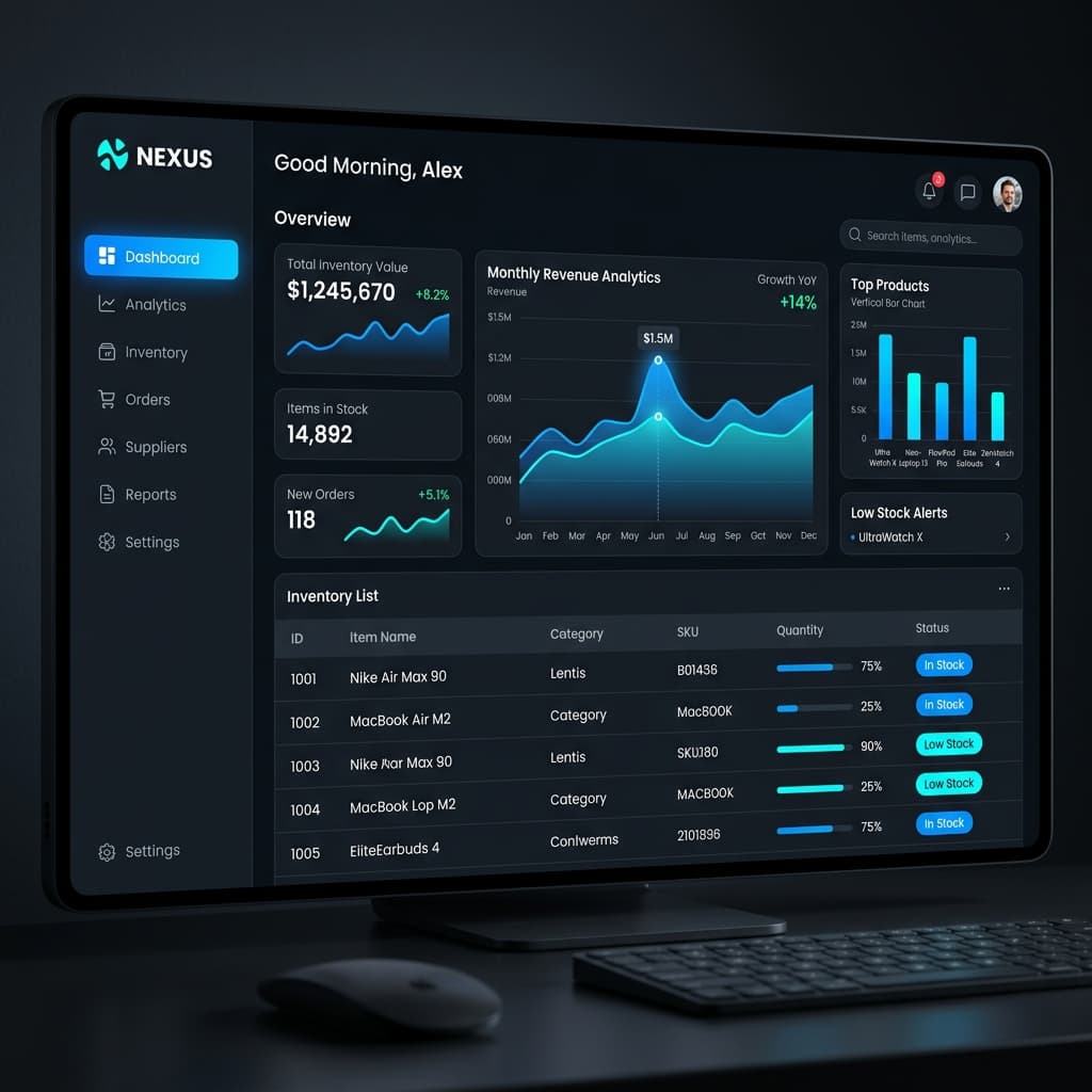 Salesa Dashboard Mockup